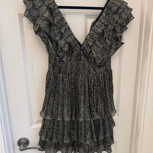 Socialite Black and Gold Textured Jacket